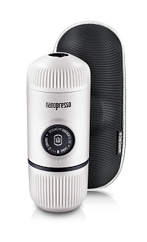Портативная эспрессо-машина WACACO Nanopresso Chill White + Case